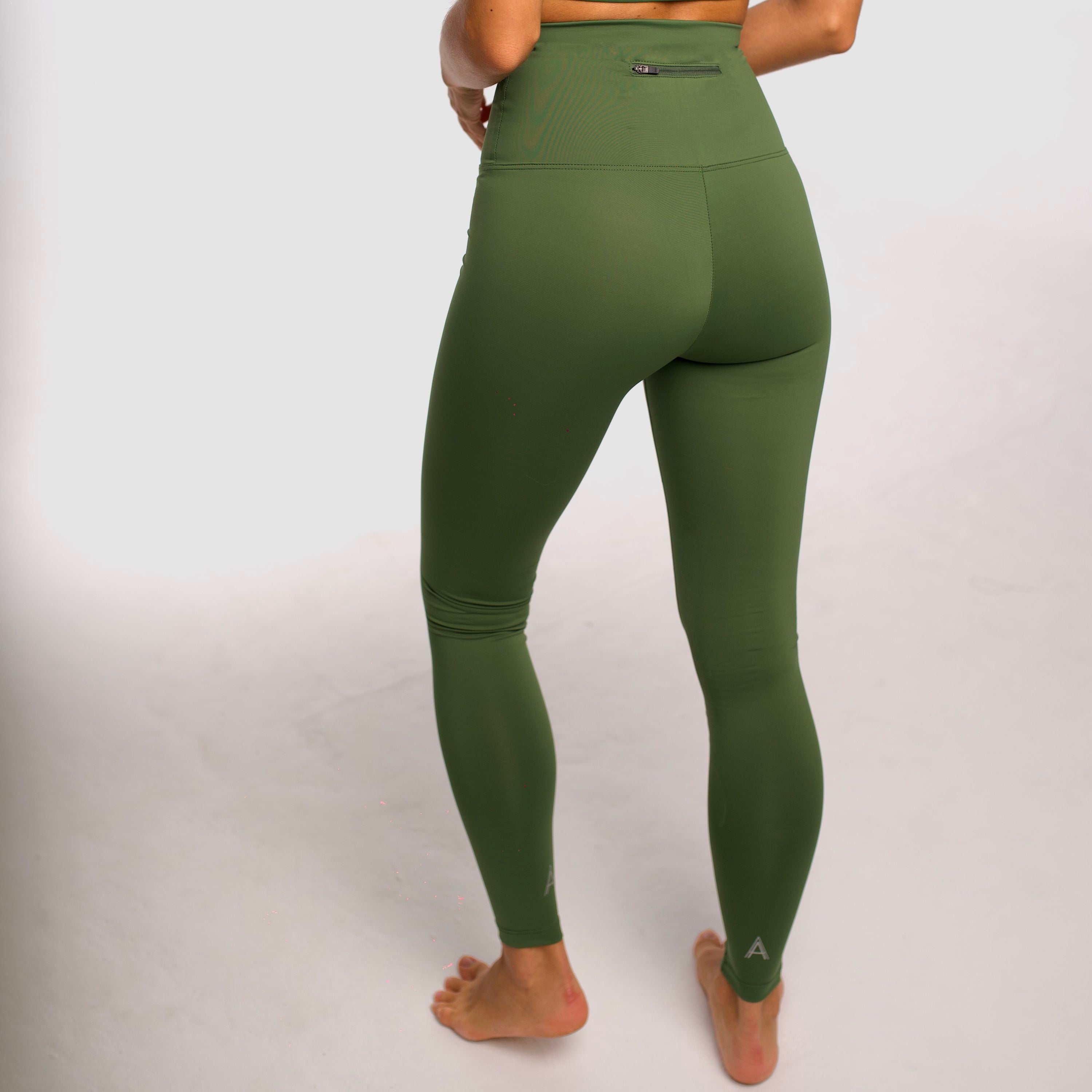 DryMove™ Sports Leggings - Dark khaki green - Ladies | H&M CA